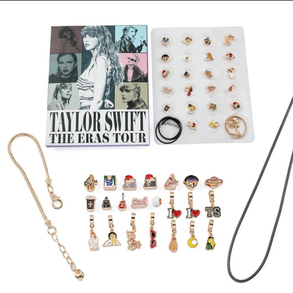 Taylor Swift Eras Charm Bracelet Necklace Box Set (22pc) - Picture 1 of 8